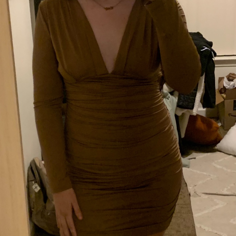 Brown short formal dress-worn once